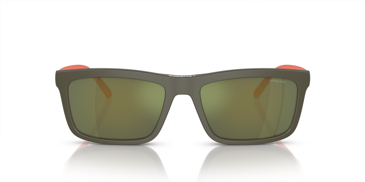 Arnette AN4333 Hypno 2.0 Sunglasses in 28541W Matte Military Green / Clear lens, front view