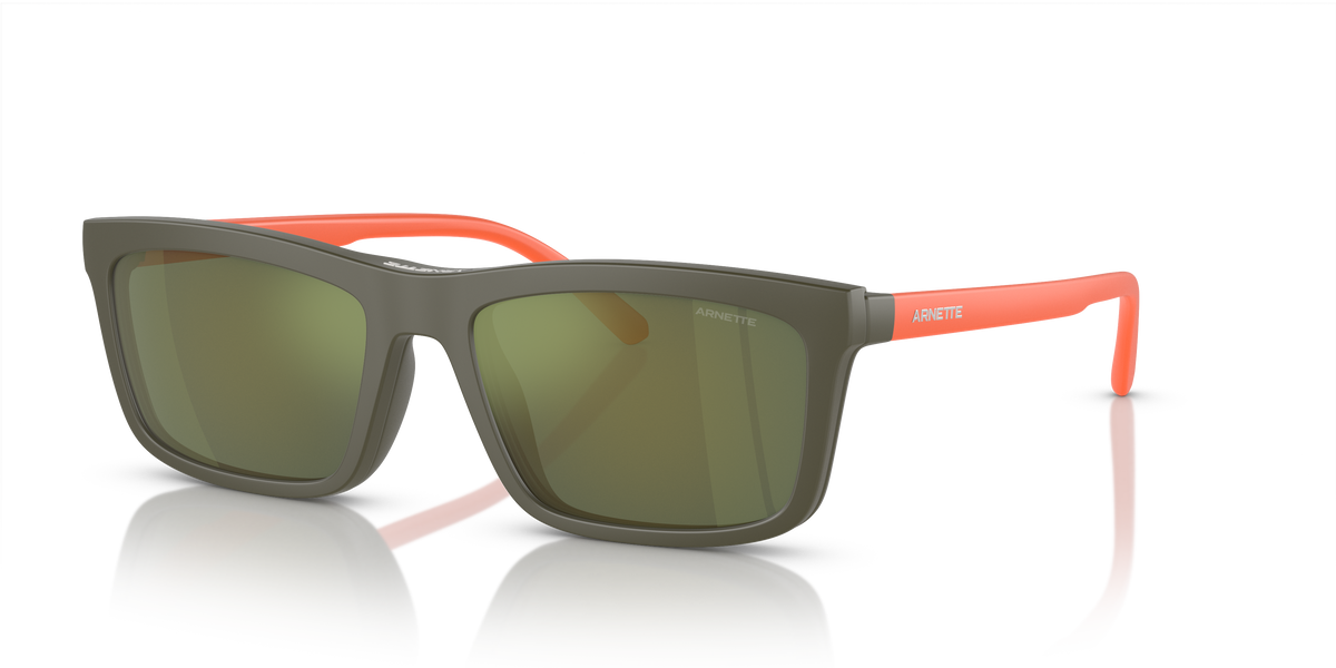 Arnette AN4333 Hypno 2.0 Sunglasses in 28541W Matte Military Green / Clear lens