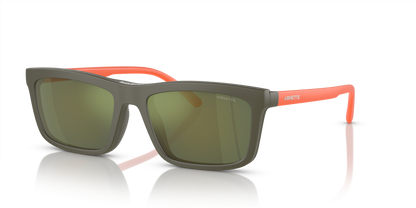 Arnette AN4333 Hypno 2.0 Sunglasses in 28541W Matte Military Green / Clear lens