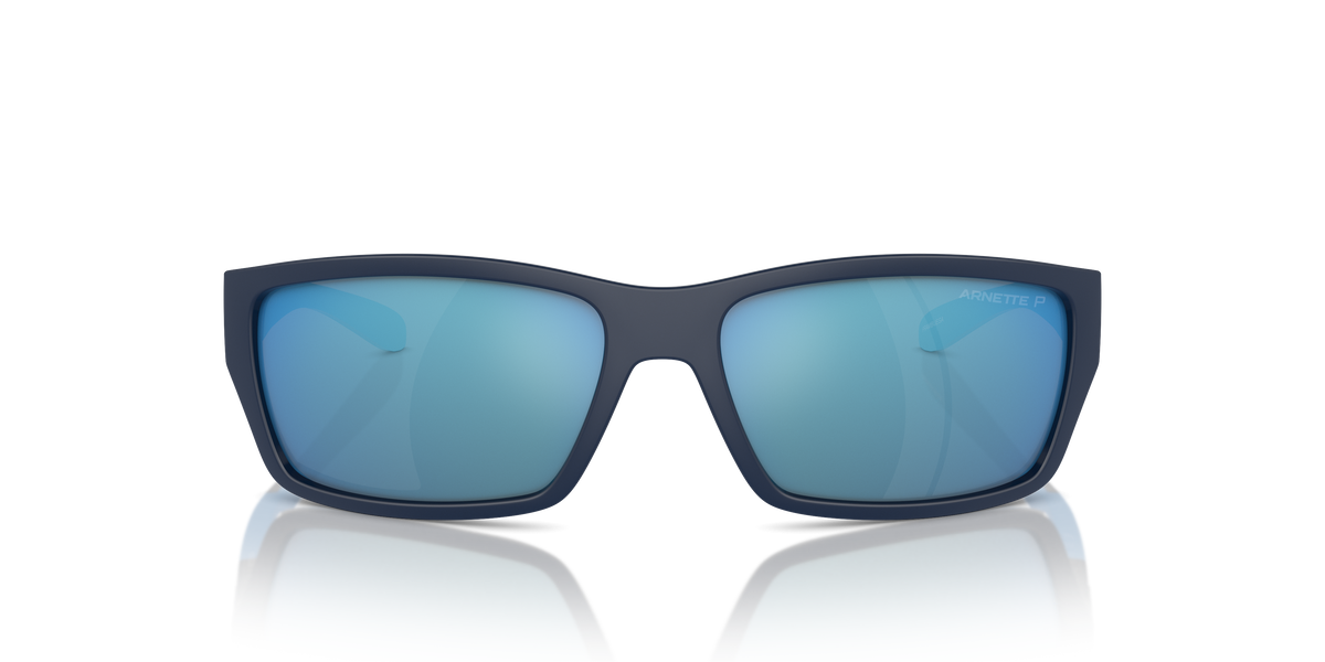 Arnette AN4336 Frambuesa Sunglasses in 275422 Dark Blue/Lt Blue Matte/Shiny / Dark Grey Mirror Water Polarized lens, front view