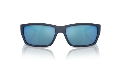 Arnette AN4336 Frambuesa Sunglasses in 275422 Dark Blue/Lt Blue Matte/Shiny / Dark Grey Mirror Water Polarized lens, front view
