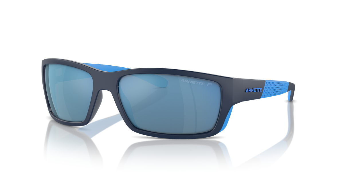 Arnette AN4336 Frambuesa Sunglasses in 275422 Dark Blue/Lt Blue Matte/Shiny / Dark Grey Mirror Water Polarized lens