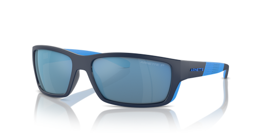 Arnette AN4336 Frambuesa Sunglasses in 275422 Dark Blue/Lt Blue Matte/Shiny / Dark Grey Mirror Water Polarized lens