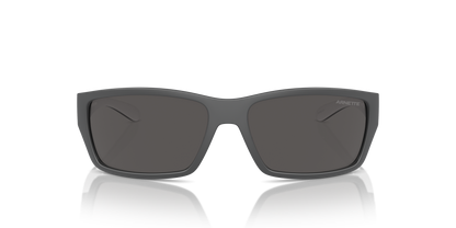 Arnette AN4336 Frambuesa Sunglasses in 284187 Dark Grey/White Matte/Shiny / Dark Grey lens, front view