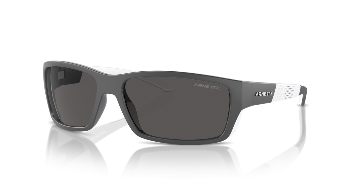 Arnette AN4336 Frambuesa Sunglasses in 284187 Dark Grey/White Matte/Shiny / Dark Grey lens
