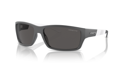 Arnette AN4336 Frambuesa Sunglasses in 284187 Dark Grey/White Matte/Shiny / Dark Grey lens