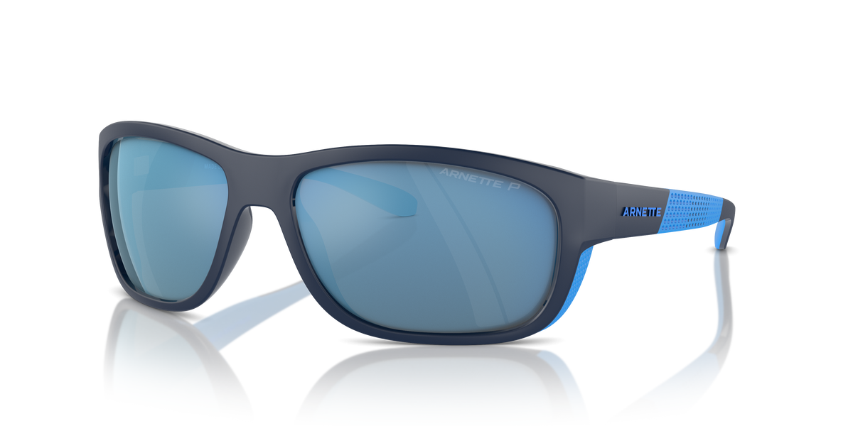 Arnette AN4337 Floresta Sunglasses in 275422 Dark Blue/Lt Blue Matte/Shiny / Dark Grey Mirror Water Polarized lens