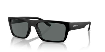 Arnette AN4338 Phoxer Sunglasses in 290081 Matte Recycled Black / Polarized Dark Grey lens