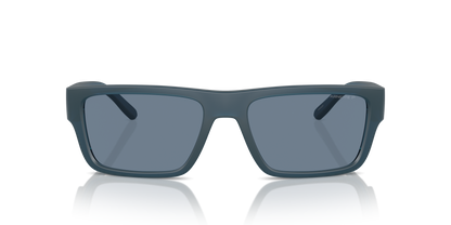 Arnette AN4338 Phoxer Sunglasses in 29012V Frosted Blue / Polarized Dark Blue lens, front view