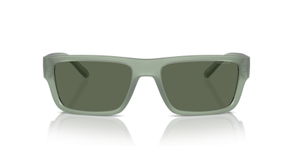 Arnette AN4338 Phoxer Sunglasses in 293971 Frosted Sage / Dark Green lens, front view