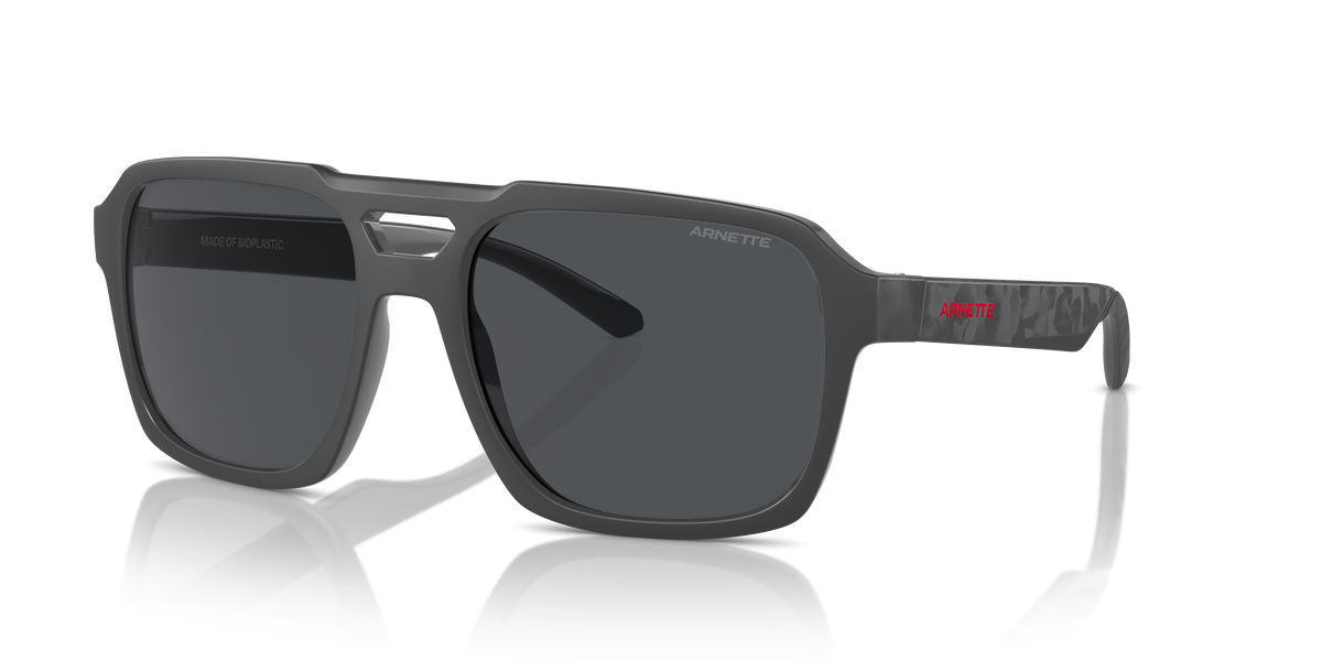 Arnette AN4339 Keia Sunglasses in 287087 Medium Grey Matte/Shiny / Dark Grey lens