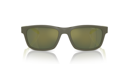 Arnette AN4340 Deya Kids' Sunglasses in 28546R Military / Dark Green Mirror Petrol lens, front view