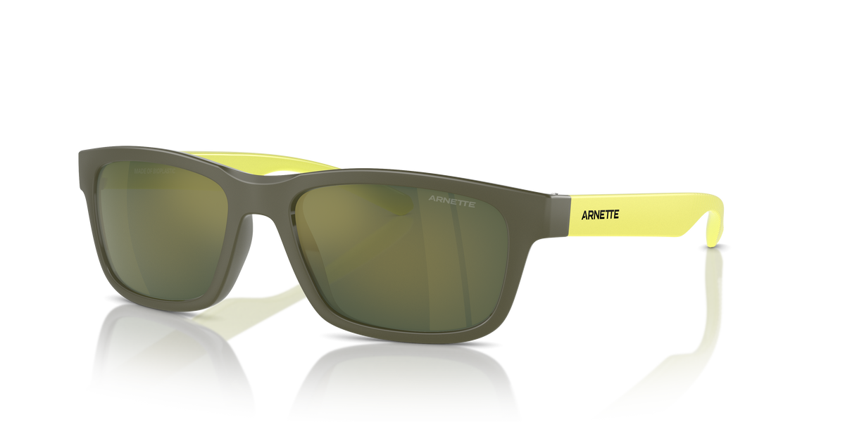 Arnette AN4340 Deya Kids' Sunglasses in 28546R Military / Dark Green Mirror Petrol lens