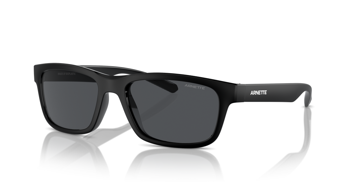 Arnette AN4340 Deya Kids' Sunglasses in 290087 Recycled Black / Dark Grey lens