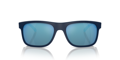 Arnette AN4341 Khim Sunglasses in 275422 Dark Blue / Dark Grey Mirror Water Polarized lens, front view