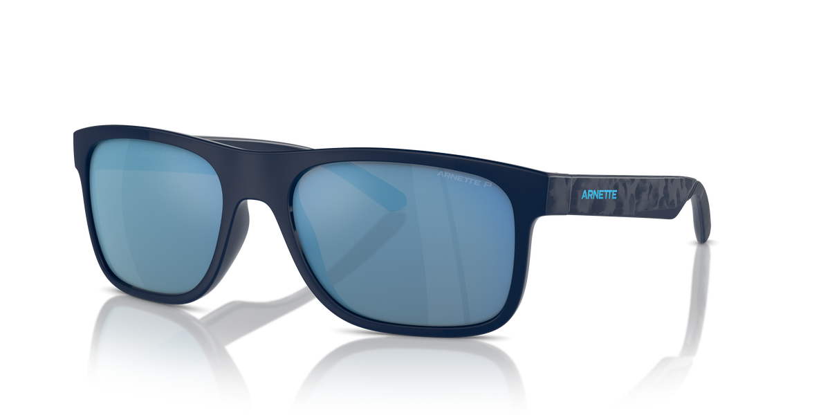 Arnette AN4341 Khim Sunglasses in 275422 Dark Blue / Dark Grey Mirror Water Polarized lens