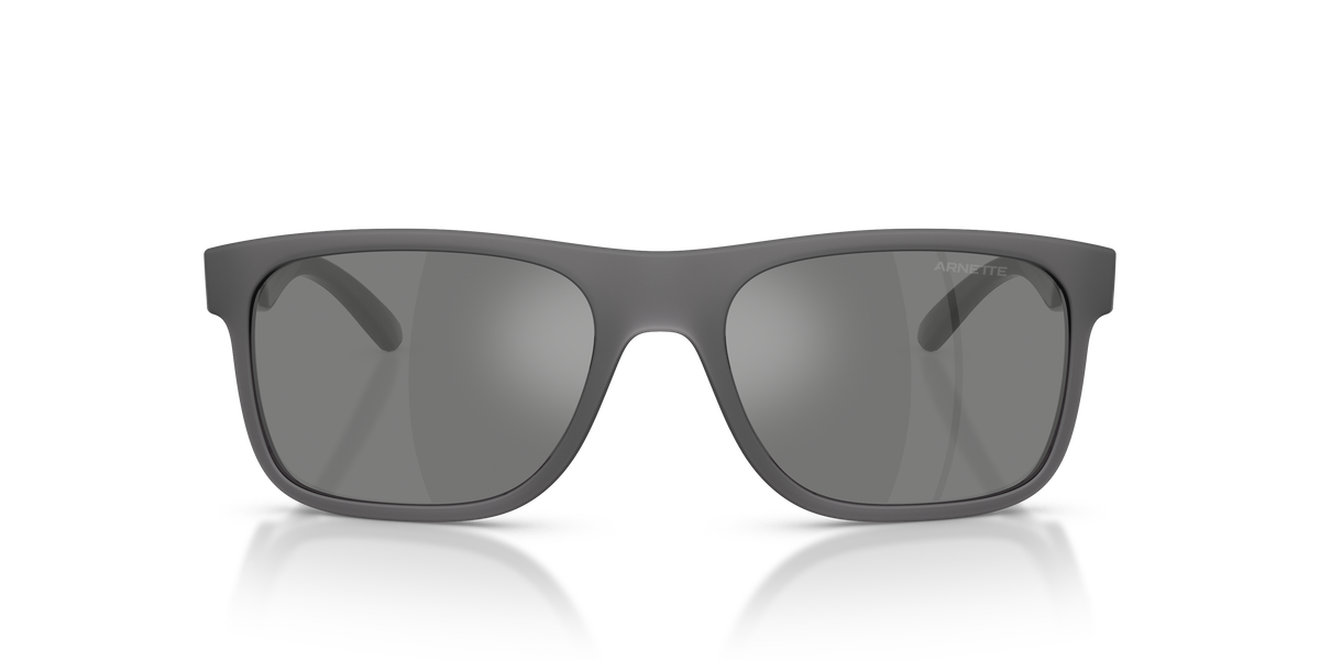 Arnette AN4341 Khim Sunglasses in 27866G Transparent Grey Matt/Shiny / Grey Mirror Silver lens, front view