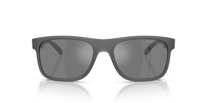 Arnette AN4341 Khim Sunglasses in 27866G Transparent Grey Matt/Shiny / Grey Mirror Silver lens, front view