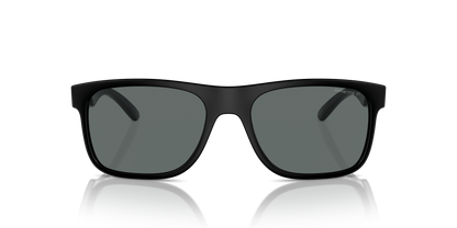 Arnette AN4341 Khim Sunglasses in 290081 Recycled Black / Polarized Grey lens, front view