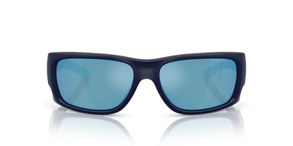 Arnette AN4345 Flipside Sunglasses in 275922 Dark Blue Matt Top Shiny / Dark Grey Mirror Water Polarized lens, front view