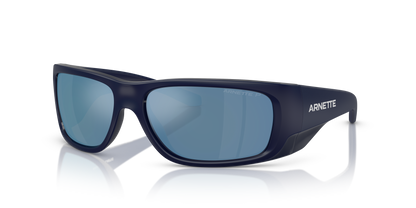 Arnette AN4345 Flipside Sunglasses in 275922 Dark Blue Matt Top Shiny / Dark Grey Mirror Water Polarized lens