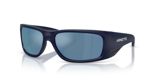 Arnette AN4345 Flipside Sunglasses in 275922 Dark Blue Matt Top Shiny / Dark Grey Mirror Water Polarized lens