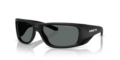 Arnette AN4345 Flipside Sunglasses in 290081 Black Matt Top/Shiny / Polarized Grey lens