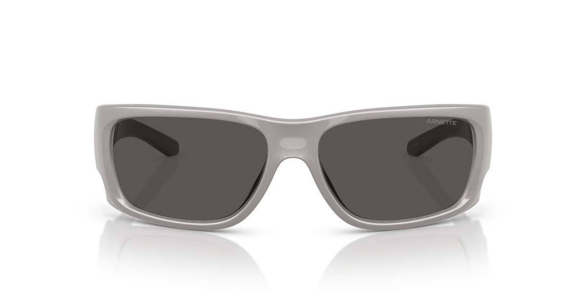 Arnette AN4345 Flipside Sunglasses in 296187 Metallic Grey / Dark Grey lens, front view