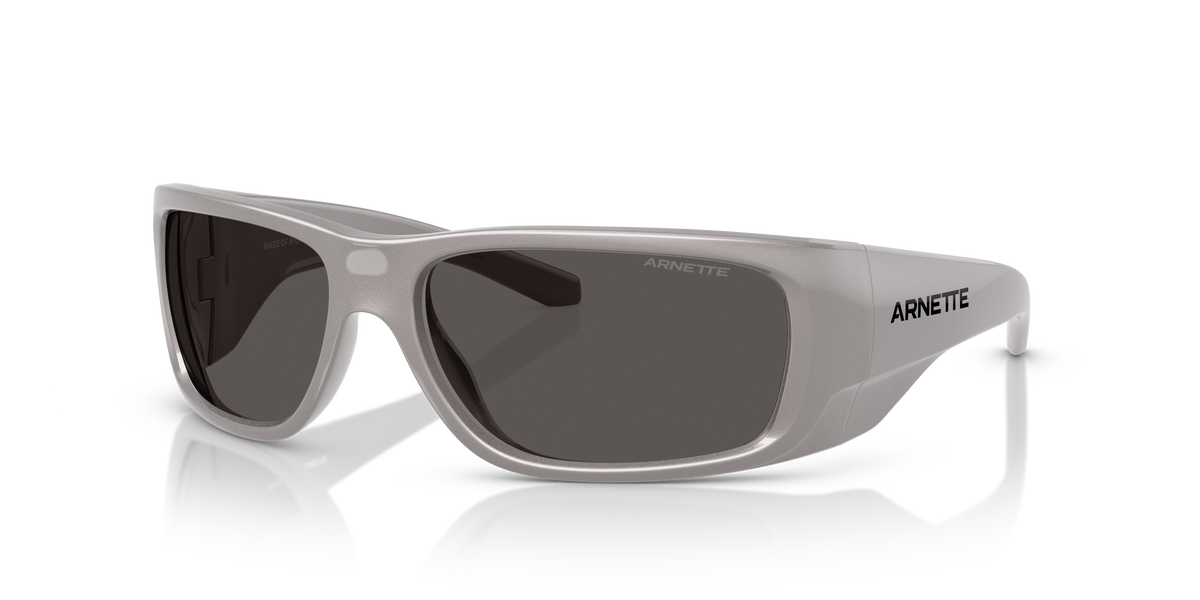 Arnette AN4345 Flipside Sunglasses in 296187 Metallic Grey / Dark Grey lens