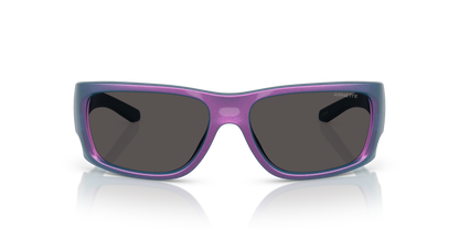 Arnette AN4345 Flipside Sunglasses in 296287 Metallic Burgundy / Dark Grey lens, front view