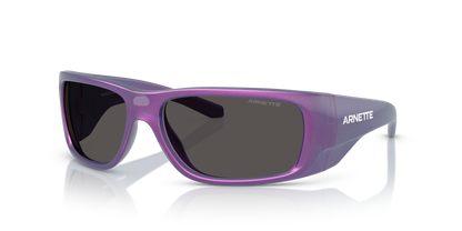 Arnette AN4345 Flipside Sunglasses in 296287 Metallic Burgundy / Dark Grey lens