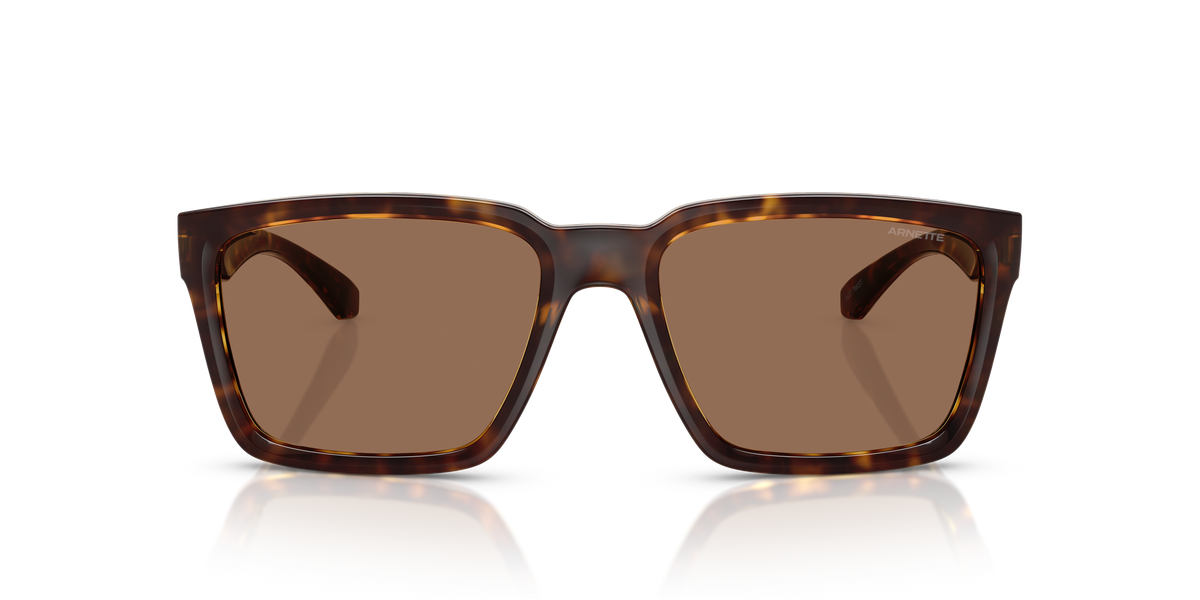 Arnette AN4346 Plot Twist Sunglasses in 277073 Dark Havana / Dark Brown lens, front view