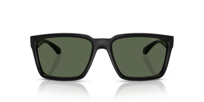 Arnette AN4346 Plot Twist Sunglasses in 290071 Recycled Black / Dark Green lens, front view