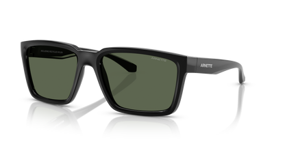 Arnette AN4346 Plot Twist Sunglasses in 290071 Recycled Black / Dark Green lens