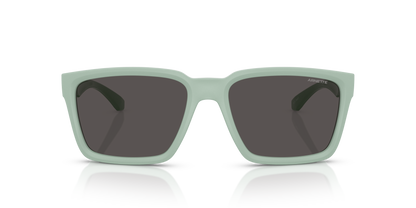 Arnette AN4346 Plot Twist Sunglasses in 296487 Mint Matt Top/Shiny / Dark Grey lens, front view