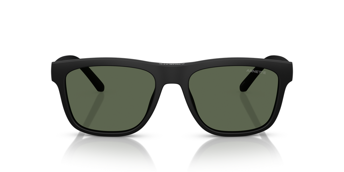 Arnette AN4347U Turbine Sunglasses in 27581W Matte Black / Clear lens, front view