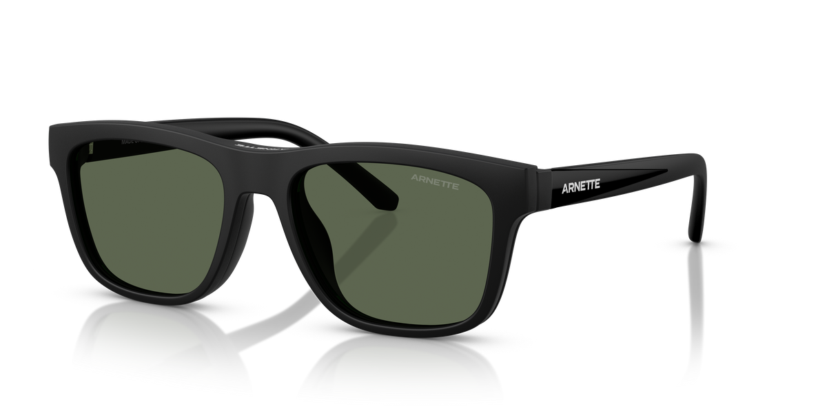 Arnette AN4347U Turbine Sunglasses in 27581W Matte Black / Clear lens