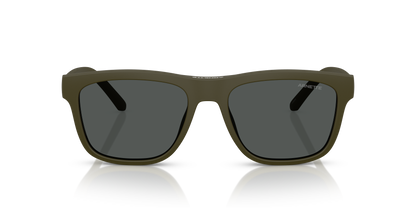 Arnette AN4347U Turbine Sunglasses in 28541W Matte Military / Clear lens, front view
