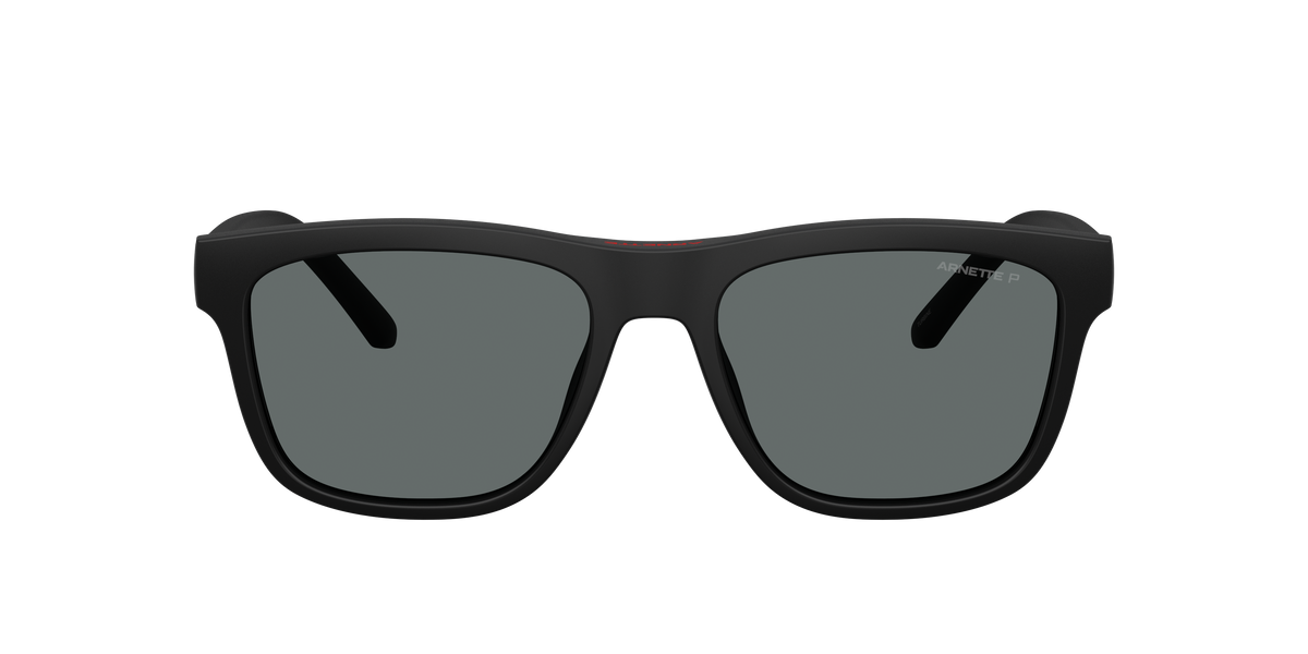 Arnette AN4347U Turbine Sunglasses in 29661W Matte Black / Clear lens, front view