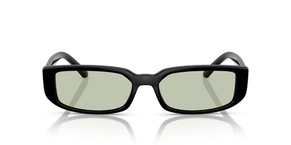 Arnette AN4348 Jet Sunglasses in 2753/2 Shiny Black / Light Green lens, front view