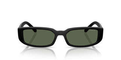Arnette AN4348 Jet Sunglasses in 275871 Matte Black / Dark Green lens, front view