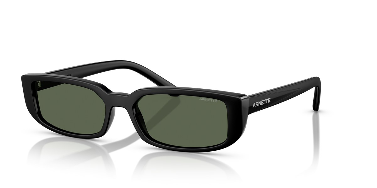 Arnette AN4348 Jet Sunglasses in 275871 Matte Black / Dark Green lens