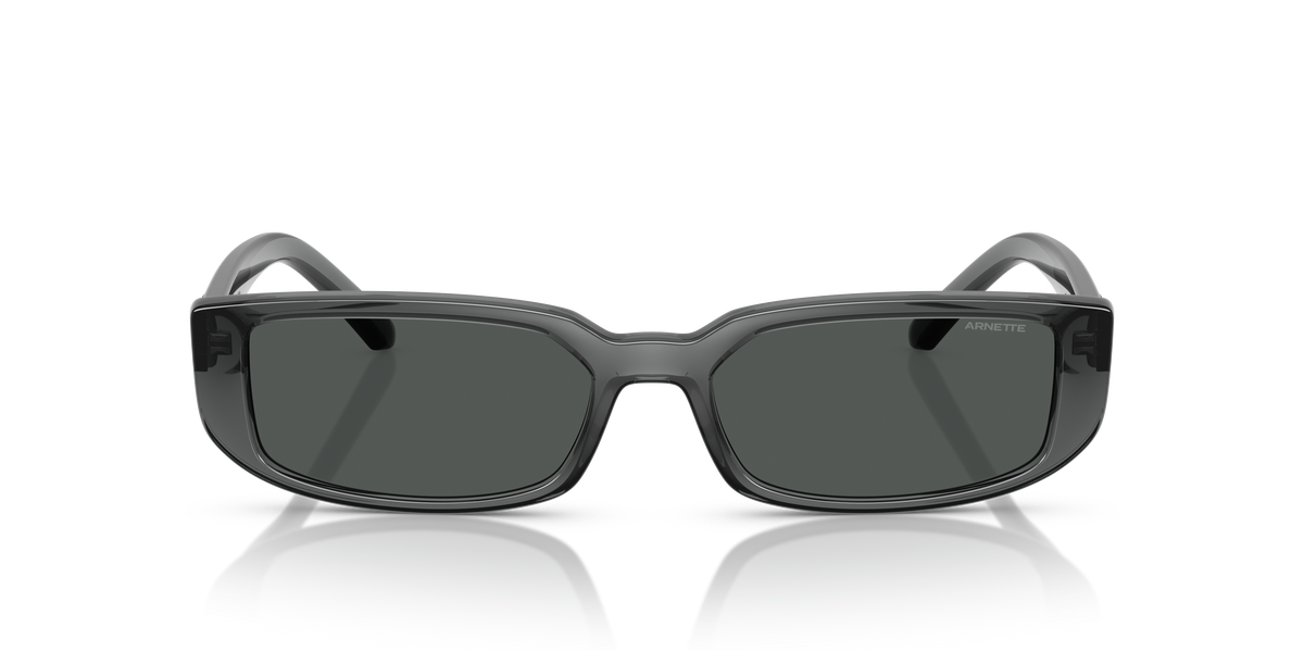 Arnette AN4348 Jet Sunglasses in 296787 Transparent Grey / Dark Grey lens, front view
