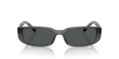 Arnette AN4348 Jet Sunglasses in 296787 Transparent Grey / Dark Grey lens, front view