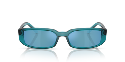 Arnette AN4348 Jet Sunglasses in 296822 Transparent Blue / Dark Grey Mirror Water Polarized lens, front view