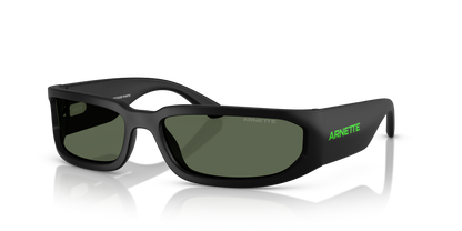 Arnette AN4349 Smaze Sunglasses in 290071 Matte Black / Dark Green lens