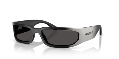 Arnette AN4349 Smaze Sunglasses in 297287 Matt Black Gradient Silver / Dark Grey lens