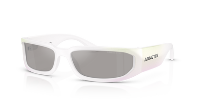 Arnette AN4349 Smaze Sunglasses in 29746G Opalescent White Gradient / Light Grey Mirror Silver lens