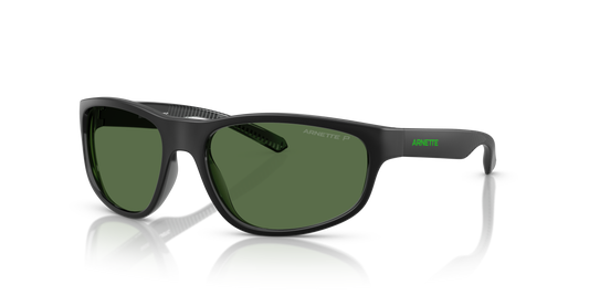 Arnette AN4351 E.z. Kids' Sunglasses in 29672P Transparent Grey Matt/Shiny / Polarized Green lens