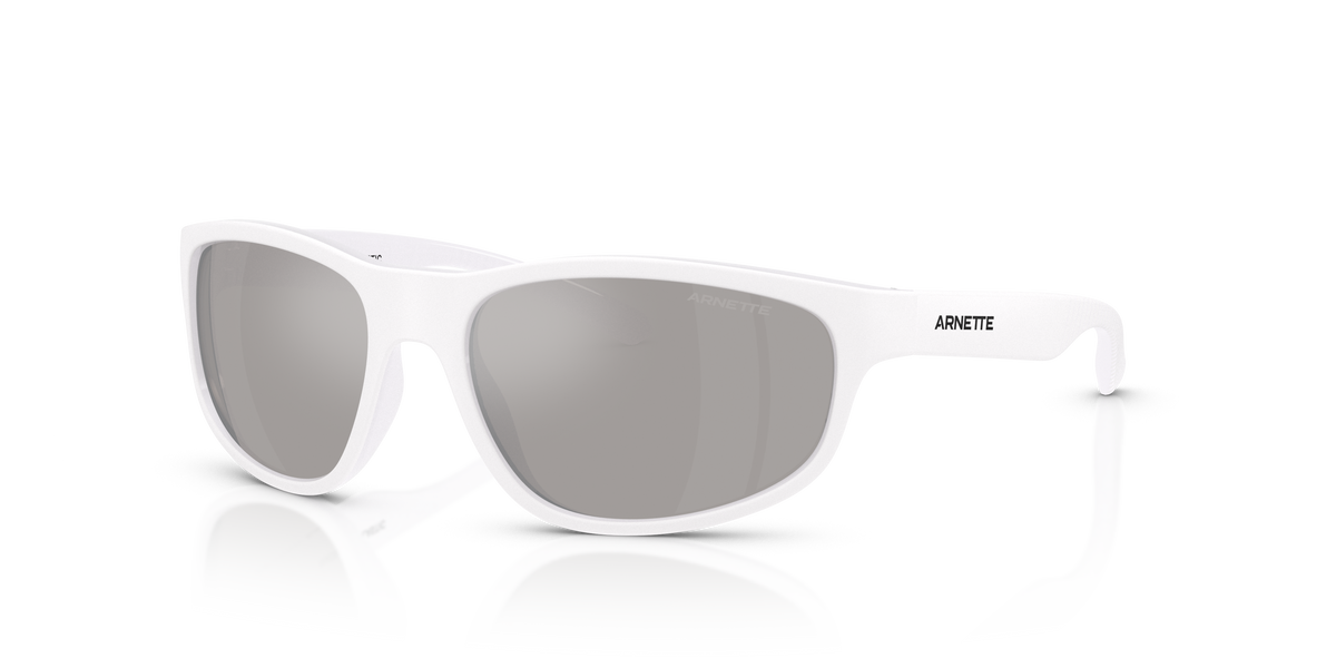 Arnette AN4351 E.z. Kids' Sunglasses in 29776G Opal White Matt/Shiny / Light Grey Mirror Silver lens